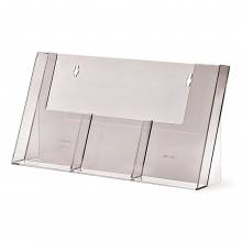 Tischaufsteller für 3xDIN 1/3 x A4 (lang) nebeneinander