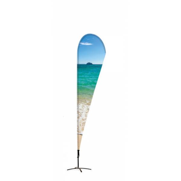 Beachflag Alu Drop 345cm Total Height Luxurious Ba