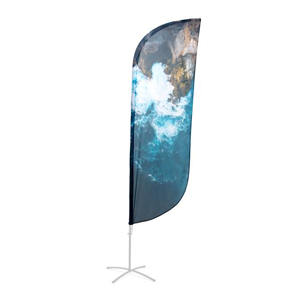 Beachflag Alu Paddel Print 86 x 233 cm einseitig