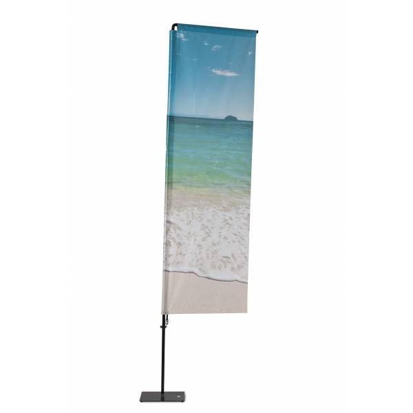 Beachflag Alu Square 350cm Total Height