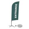 Beachflag Alu Wind Komplett-Set Eingang Grau Deutsch - 1