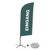 Beachflag Alu Wind Komplett-Set Eingang Rot Deutsch - 2