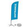 Beachflag Alu Wind Komplett-Set Eingang Blau Deutsch - 4