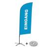 Beachflag Alu Wind Komplett-Set Eingang Rot Englisch - 5