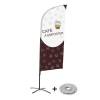 Beach Flag Alu Wind Set 310 With Water Tank Design Coffee To Go - 1