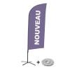 Beachflag Alu Wind Komplett-Set Neu Lila Englisch - 4