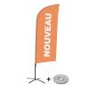 Beachflag Alu Wind Komplett-Set Neu Lila Englisch - 6