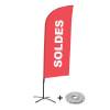 Beachflag Alu Wind Komplett-Set Sale Rot Englisch - 0