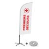 Beachflag Alu Wind Komplett-Set Erste Hilfe Deutsch - 1