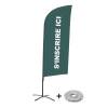 Beach Flag Alu Wind Set 310 With Water Tank Design Sign In Here - 12