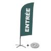 Beachflag Alu Wind Komplett-Set Eingang Blau Deutsch ECO - 11