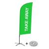 Beachflag Alu Wind Komplett-Set Take Away Grün - 8