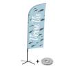 Beachflag Alu Wind Komplett-Set Frischer Fisch Niederländisch - 0