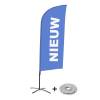 Beachflag Alu Wind Komplett-Set Neu Türkis Niederländisch - 9