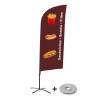 Beachflag Alu Wind Komplett-Set Snacks Englisch - 2