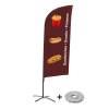 Beachflag Alu Wind Komplett-Set Snacks Englisch - 3