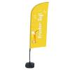 Beachflag Alu Wind Komplett-Set Frischer Saft Deutsch Kreuzständer - 4