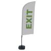 Beachflag Alu Wind Komplett-Set Exit Grau Niederländisch - 4