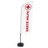 Beachflag Alu Wind Komplett-Set Erste Hilfe Englisch ECO - 6