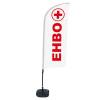 Beachflag Alu Wind Komplett-Set Erste Hilfe Englisch ECO - 9