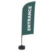 Beachflag Alu Wind Komplett-Set Eingang Grau Englisch ECO - 13