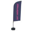 Beachflag Alu Wind Komplett-Set 24/7 Geöffnet Englisch ECO - 6