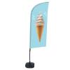 Beachflag Alu Wind Komplett-Set Eis - 0