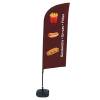 Beachflag Alu Wind Komplett-Set Snacks Englisch - 4