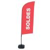 Beachflag Alu Wind Komplett-Set Sale Rot Englisch ECO - 4