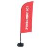 Beachflag Alu Wind Komplett-Set Hier Anmelden Grau Englisch - 30