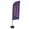 Beachflag Alu Wind Komplett-Set 24/7 Geöffnet Französisch - 7