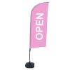 Beach Flag Alu Wind Set 310 With Water Tank Design Open - 9