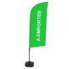 Beachflag Alu Wind Komplett-Set Take Away Grün - 13