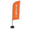 Beachflag Alu Wind Komplett-Set Take Away Orange Französisch - 0