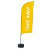 Beachflag Alu Wind Komplett-Set Take Away Orange Französisch - 23