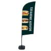 Beachflag Alu Wind Komplett-Set Sandwiches Englisch - 6