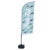 Beachflag Alu Wind Komplett-Set Frischer Fisch Deutsch ECO - 5