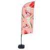 Beachflag Alu Wind Komplett-Set Smoothies Wassermelone ECO - 2