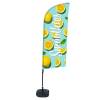 Beachflag Alu Wind Komplett-Set Smoothies Wassermelone - 4