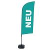 Beachflag Alu Wind Komplett-Set Neu Grün Englisch - 39