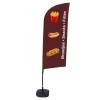 Beachflag Alu Wind Komplett-Set Snacks Deutsch - 9