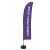 Beach Flag Budget Wind Komplettset Take Away Blau Französisch - 2