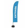 Beach Flag Budget Wind Complete Set Entrance Blue Spanish ECO - 3