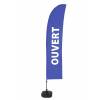 Beach Flag Budget Wind Complete Set Open Blue Spanish - 14