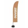 Beach Flag Budget Wind Complete Set Open Brown Spanish ECO - 16