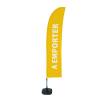 Beach Flag Budget Wind Komplettset Take Away Blau Französisch - 11