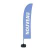 Beach Flag Budget Wind Complete Set New Blue Spanish - 13