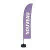 Beach Flag Budget Wind Komplettset Neu Violett Französisch - 19