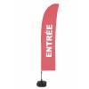 Beach Flag Budget Wind Complete Set Entrance Red Spanish ECO - 7