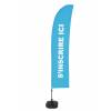 Beach Flag Budget Wind Complete Set Sign In Blue Spanish - 9